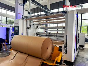 Zontai ZTM-F Double Drum Rollers Jumbo Paper Slitter Rewinder Machine with Paper Shredder.