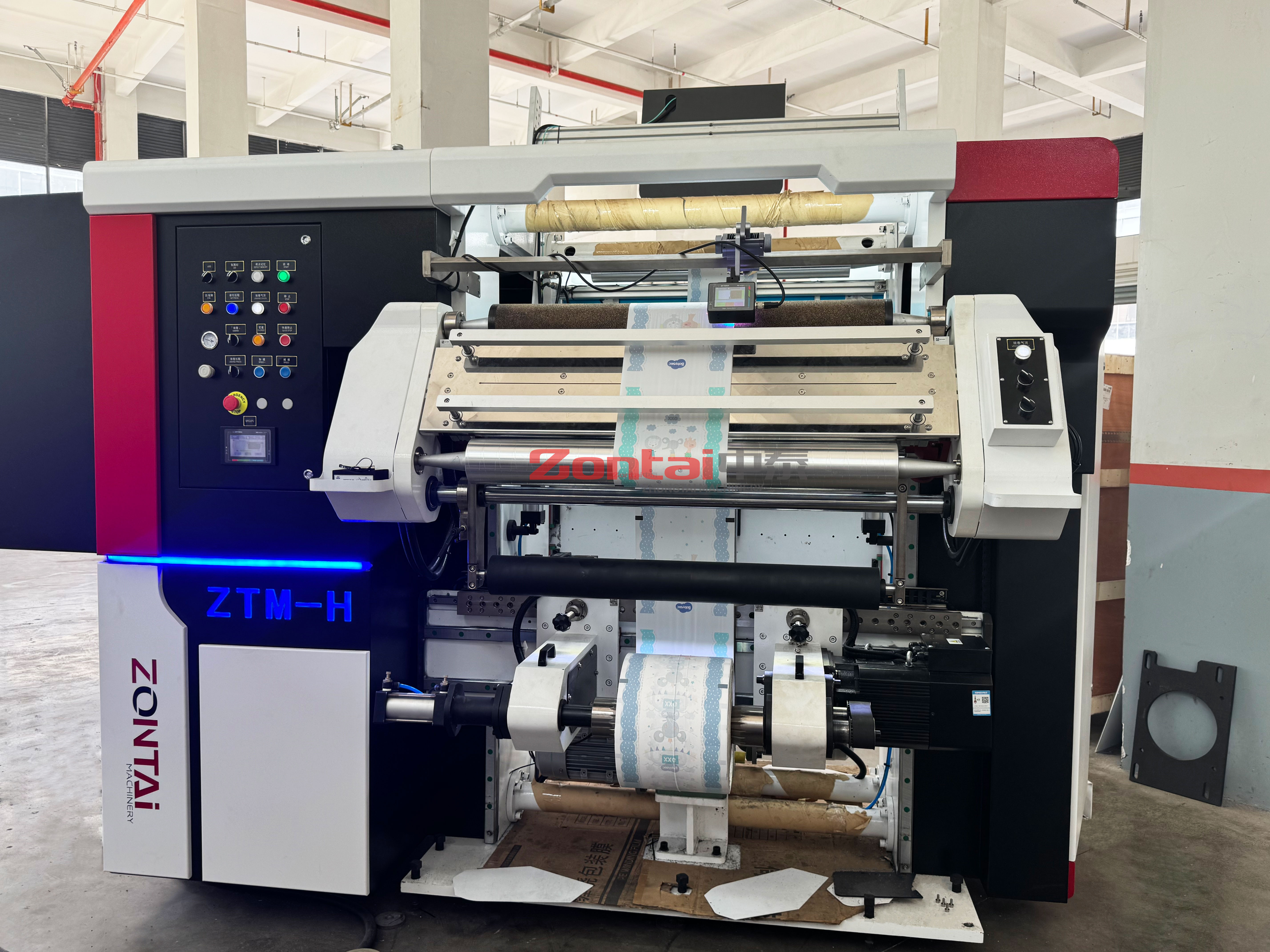 NEW ZTM-H Duplex Automatic Inspecting Rewinding Machine for printing film rolls