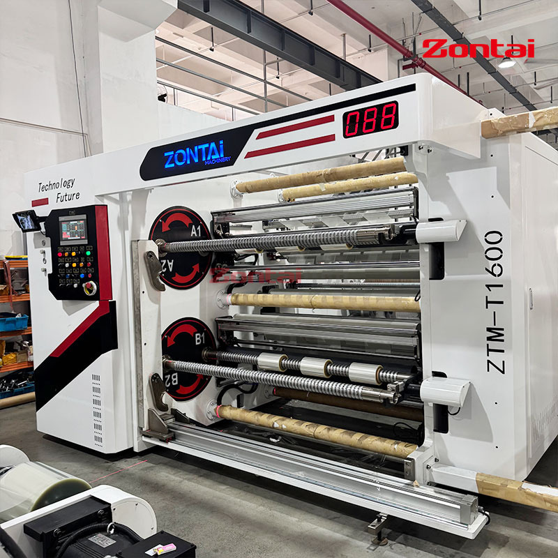 Ztm-T Double Turret Slitting Machine, with Auto Roll Changing, Auto Unloading