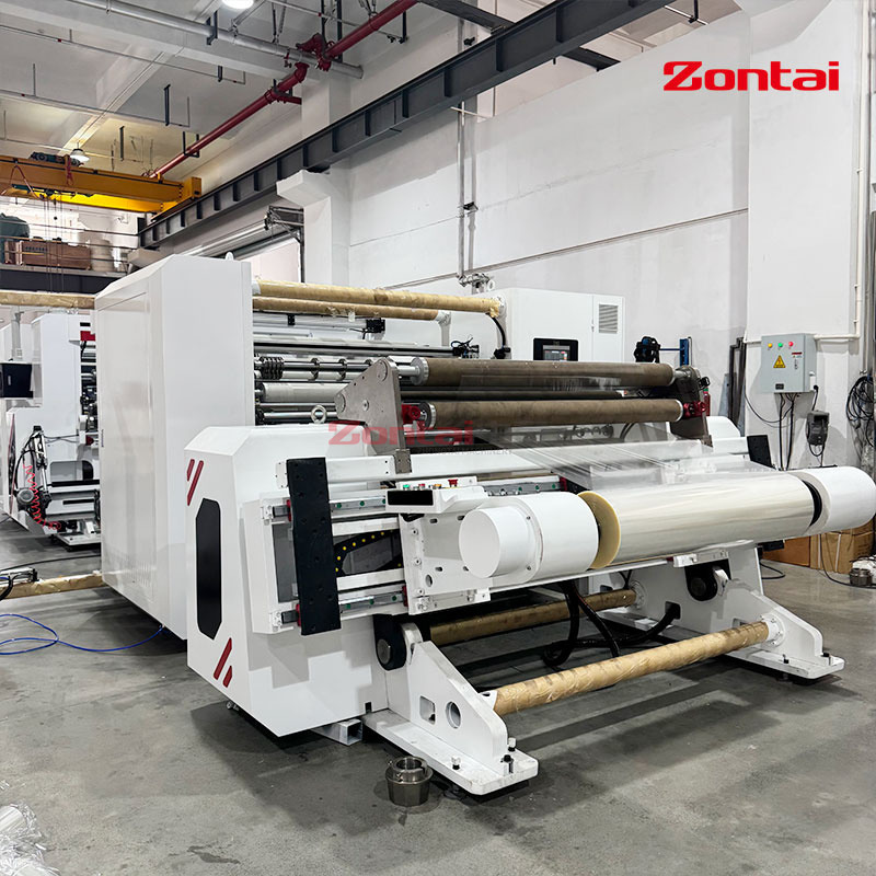 Ztm-T Double Turret Slitting Machine, with Auto Roll Changing, Auto Unloading