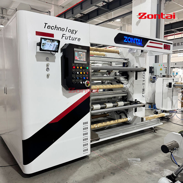Ztm-T Double Turret Slitting Machine, with Auto Roll Changing, Auto Unloading